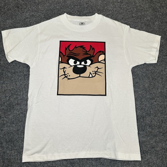 VTG 90s T-Shirt Tasmanian Devil Acme Youth Large Looney Tunes Warner Bros 1995 - Picture 1 of 7